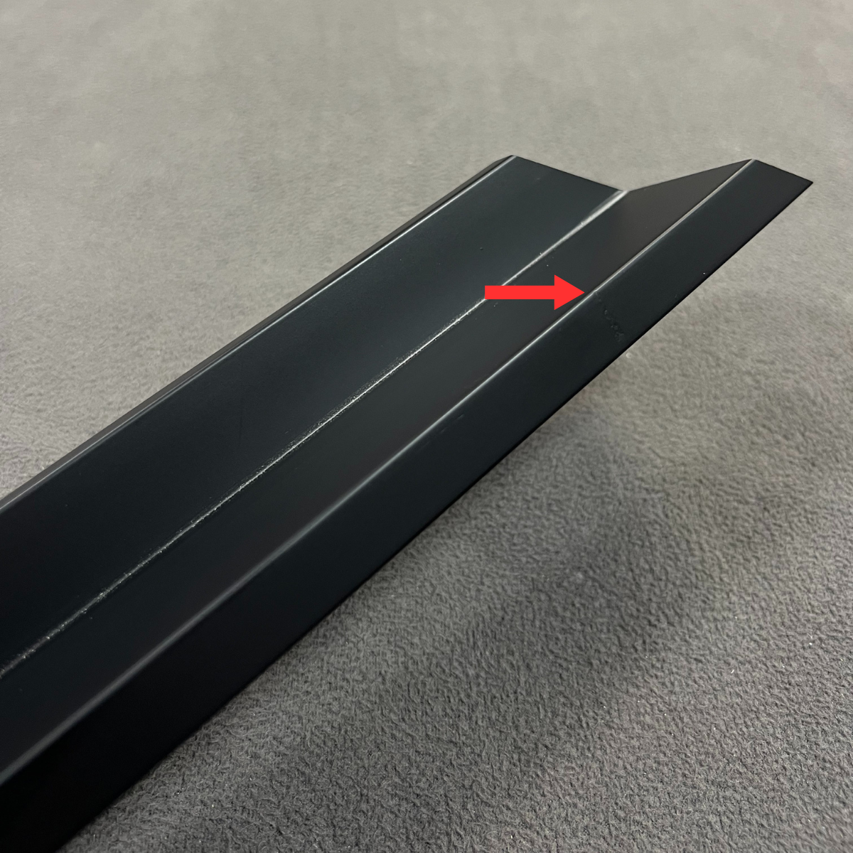 Very small dents in the frame material
