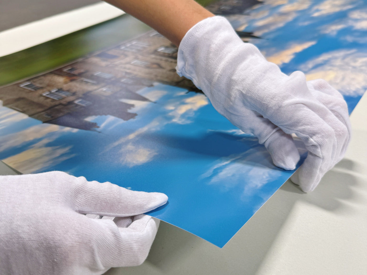 Color-matching a print in studio